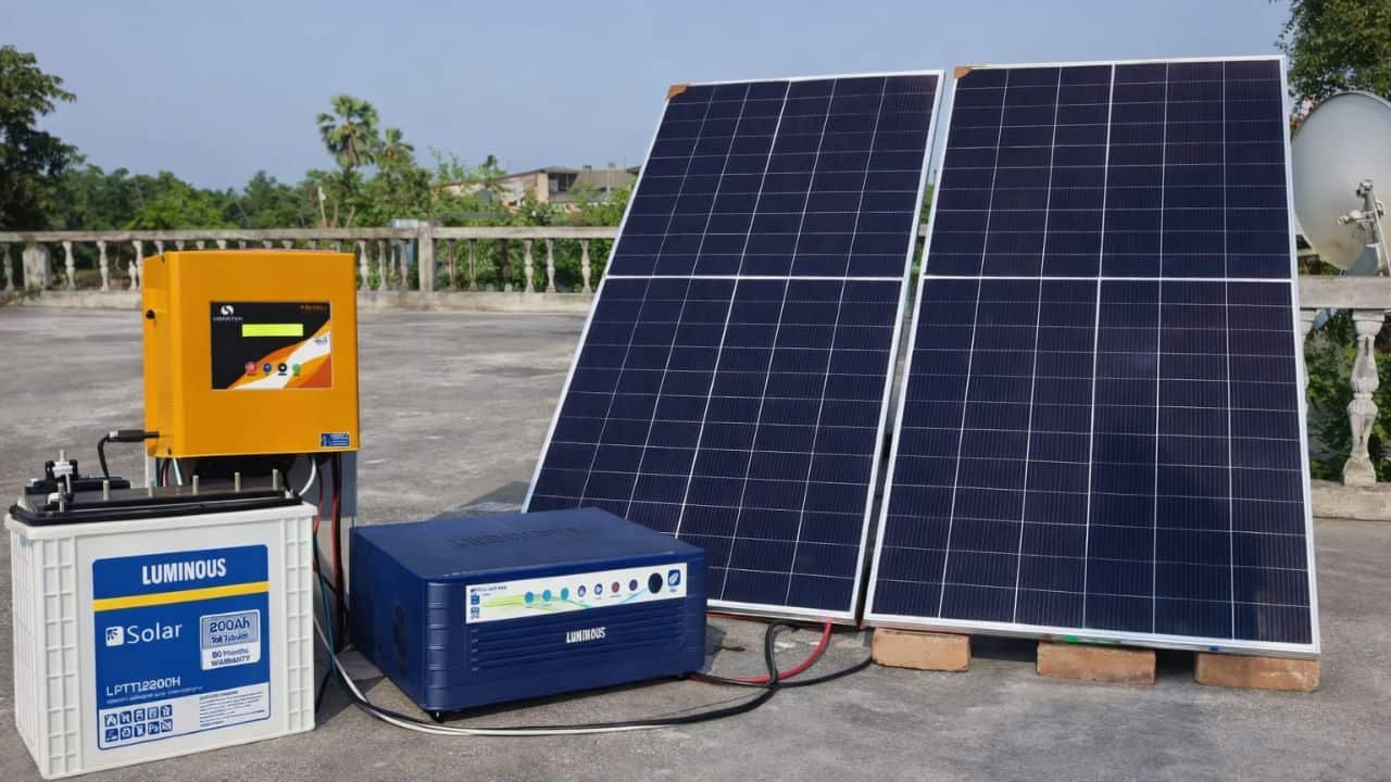 1kw off grid solar with two 590w panel